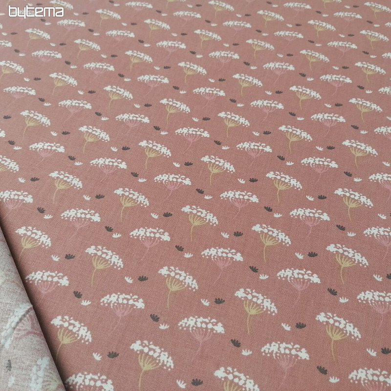 Tela de algodón Comino rosa viejo