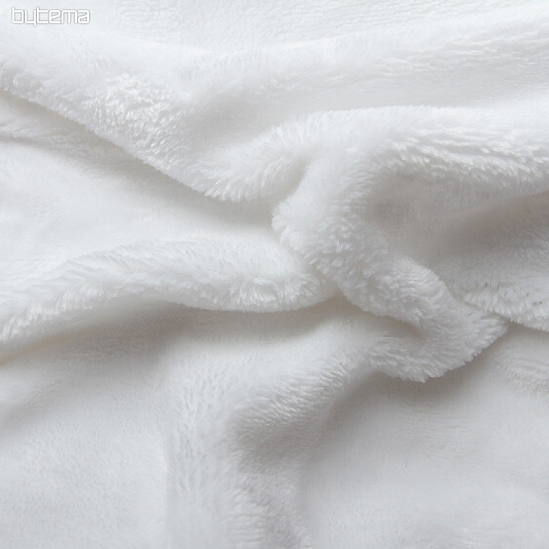 Ropa de cama extendida de microfranela - blanco