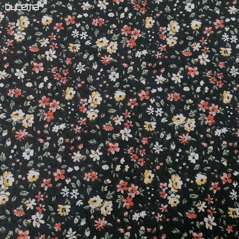 Tela de algodón LEONIE negro