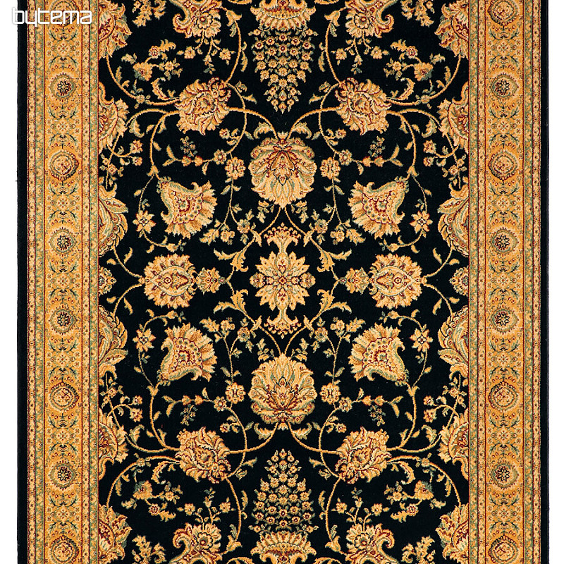 Alfombra de lana de lujo JENEEN 520 negro