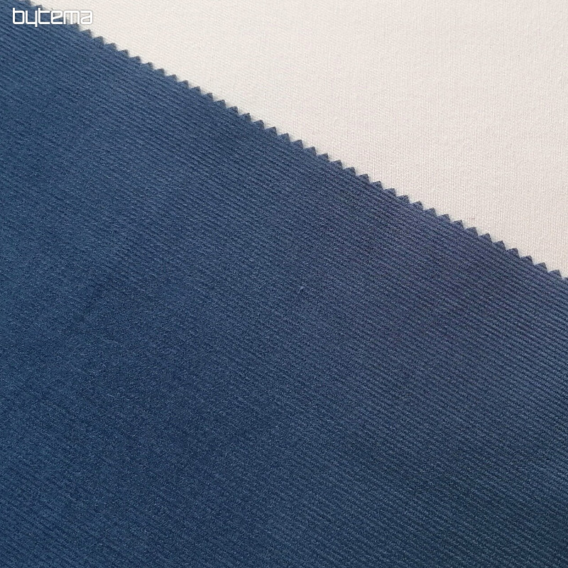 Tela de algodón Pana fina - azul