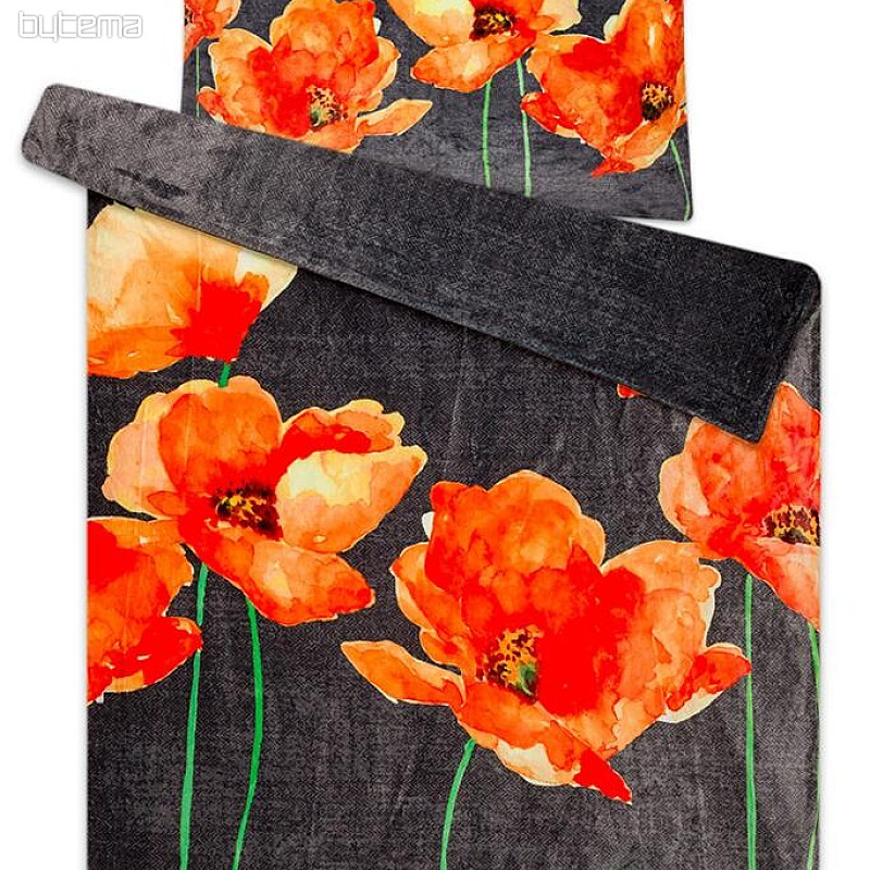 Ropa de cama de microfibra de microfibra - Amapolas