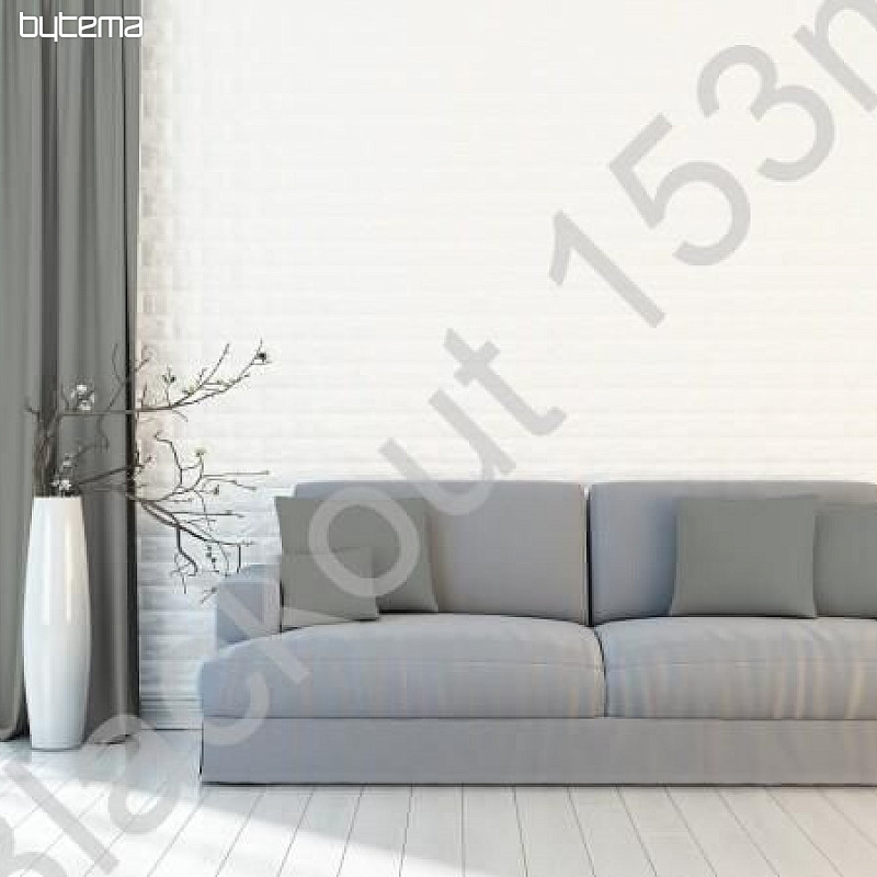 Tela decorativa BLACKOUT para cortinas gris oscuro 153