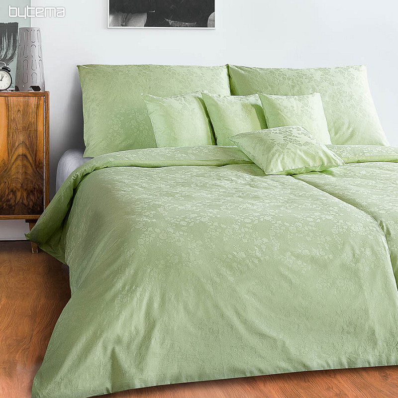 Ropa de cama de damasco BOHEMA SVLAČEC verde