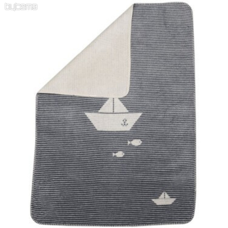 Manta infantil PANDA 2201/97 gris 75x100