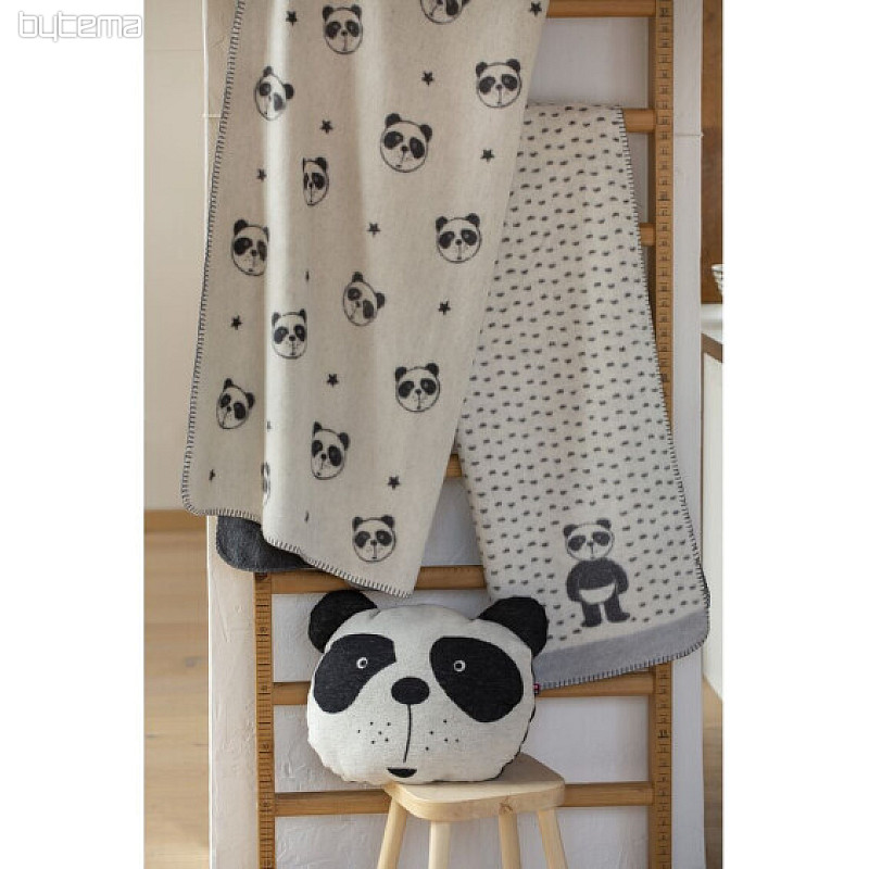 Manta infantil PANDA 2212/60 marfil 75x100