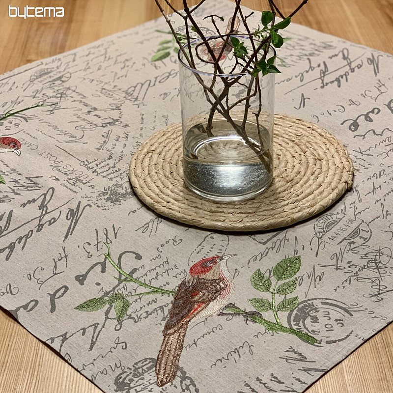 Mantel y pañuelo PÁJAROS