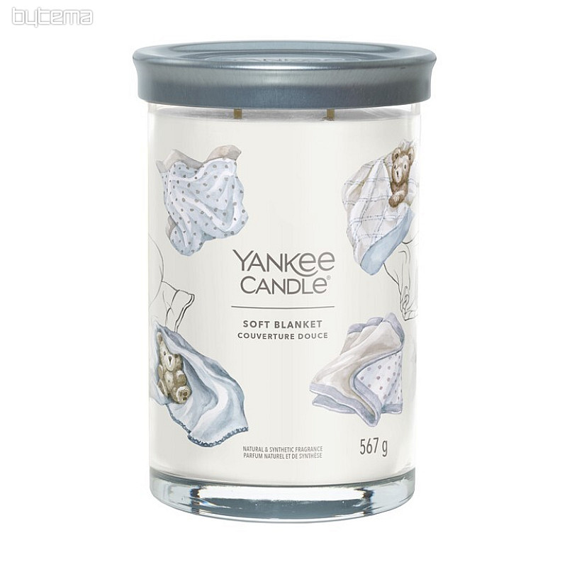 vela YANKEE CANDLE fragancia MANTA SUAVE TUMBER GRANDE 2 MECHAS