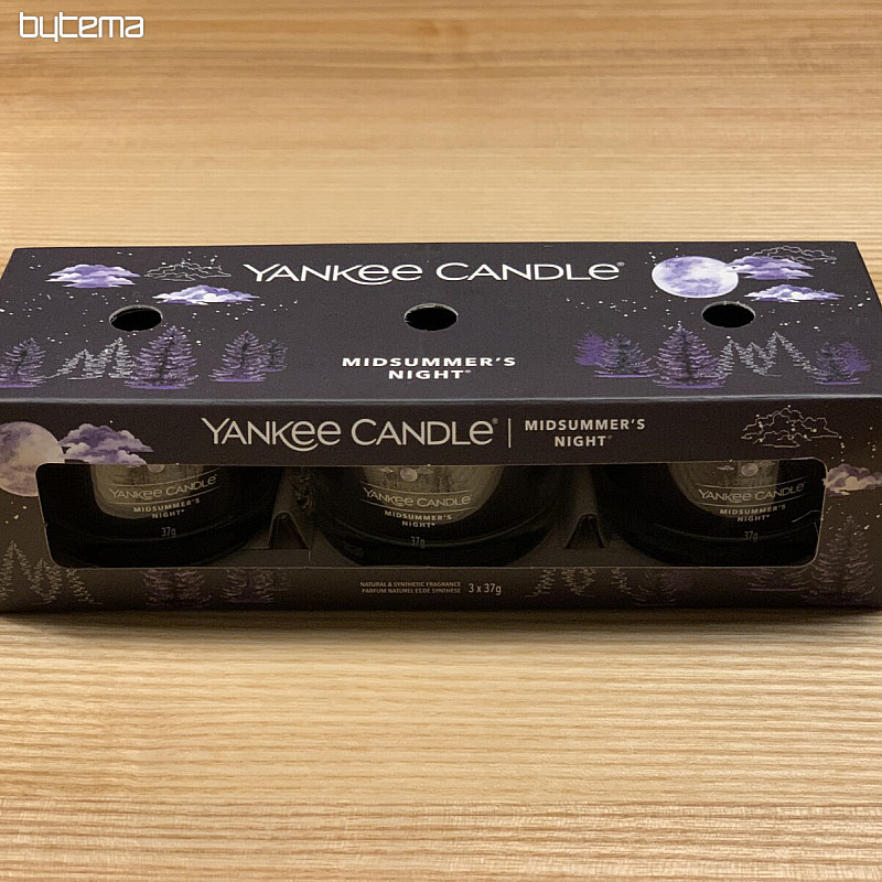vela YANKEE CANDLE fragancia NOCHE DE VERANO SET 3 piezas