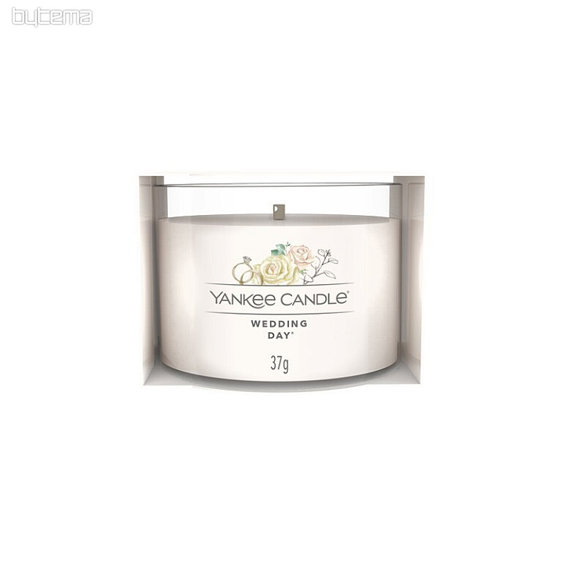 vela YANKEE CANDLE fragancia WEDDING DAY en vaso 37g