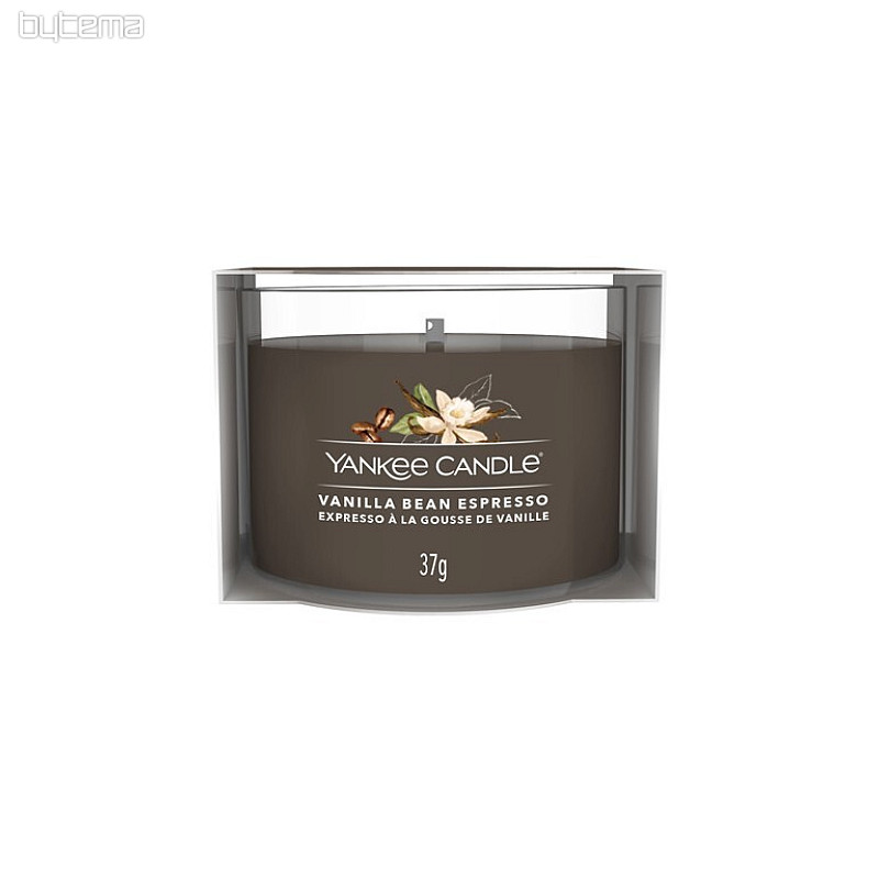 vela YANKEE CANDLE aroma VANILLA BEAN ESPRESSO EN VIDRIO 37 g