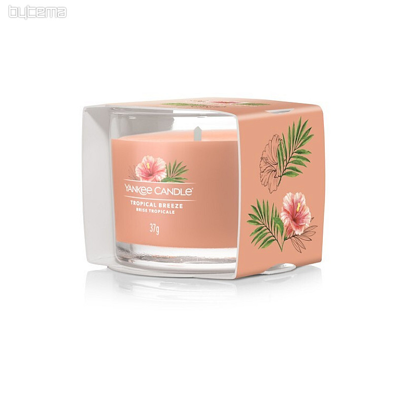 vela YANKEE CANDLE fragancia TROPICAL REEZE EN VIDRIO 37 g