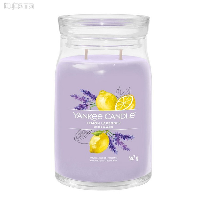 VELA YANKEE - LIMÓN LAVANDA CRISTAL GRANDE 2 mechas