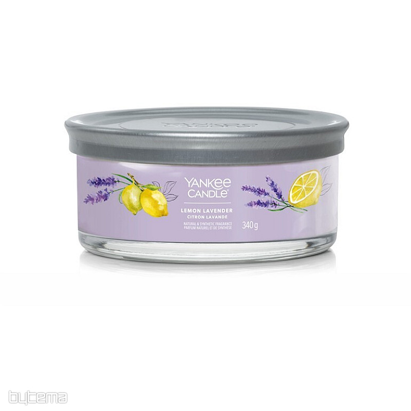 VELA YANKEE - LIMÓN LAVANDA VASO MEDIANO 5 mechas