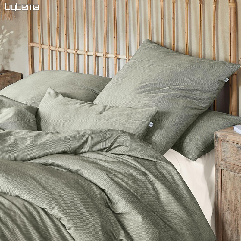 IRISETTE ropa de cama de satén de lujo FLORENZ 8466-30 VERDE