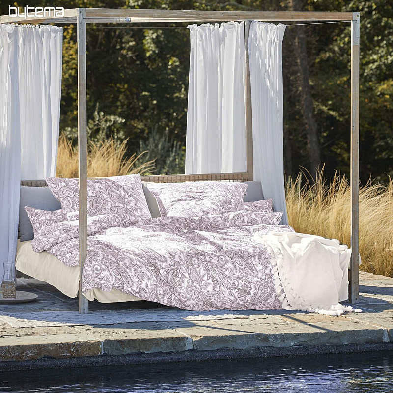 IRISETTE ropa de cama de satén de lujo FLORENZ 8447-60 ROSA