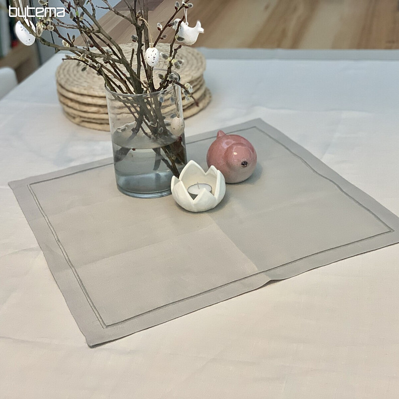 Mantel de lino - juego 130x150 + 50x50