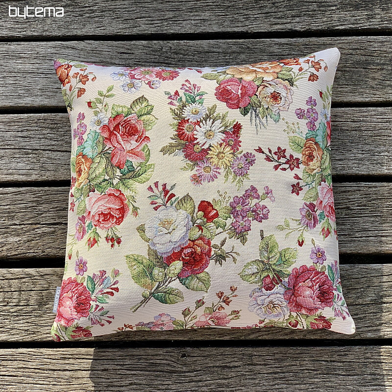 Funda de cojín tapiz FLORES