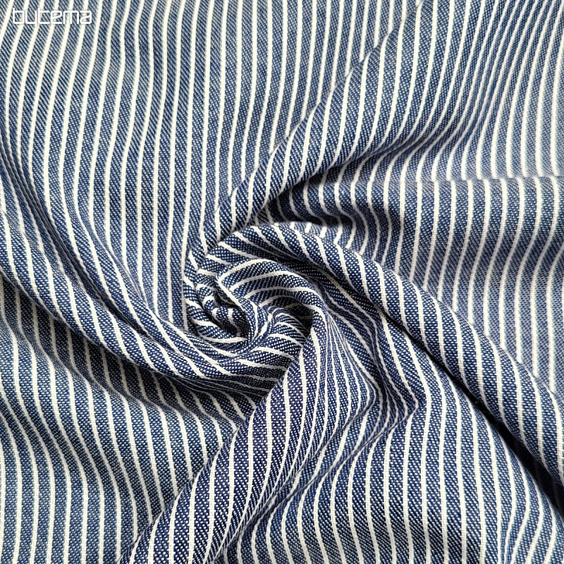 Decoración. tela RAYA AZUL MARINO