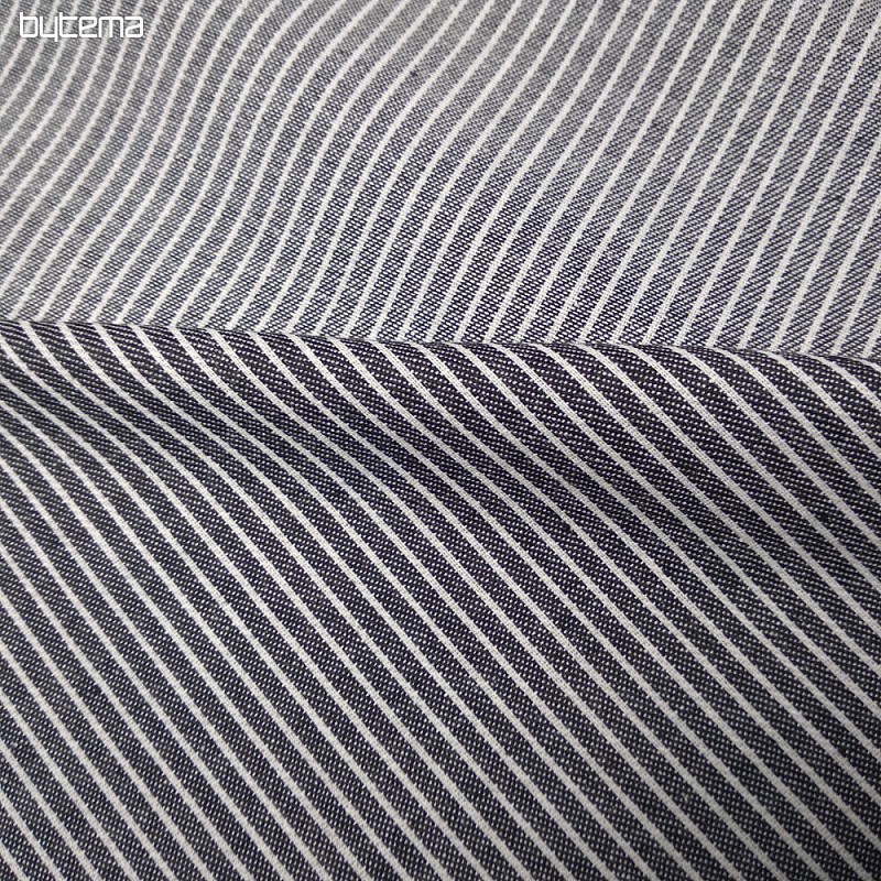 Decoración. tela ANTRACITA/blanco STRIPE