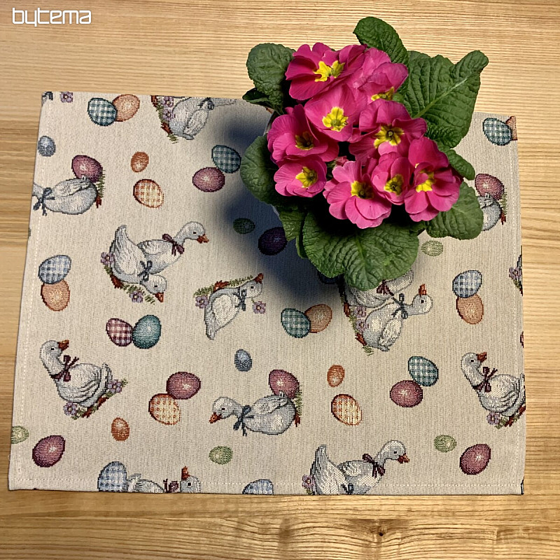 Mesa de Pascua - Gansos blancos