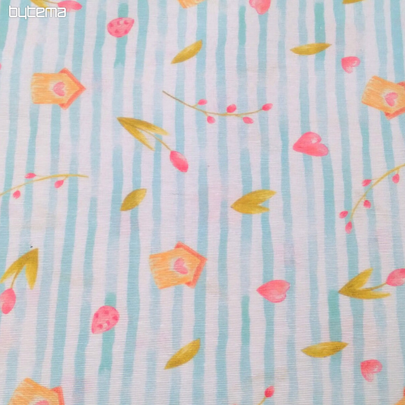 Tela decorativa PRIMAVERA RAYA AZUL
