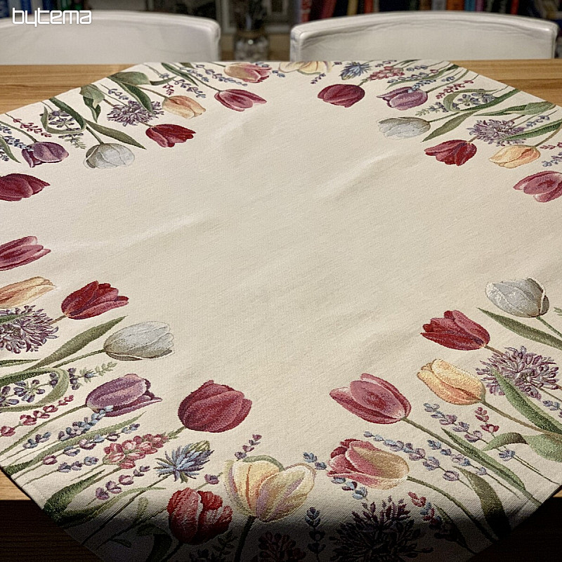 Mantel tapiz y pañuelo TULIP BORDURA