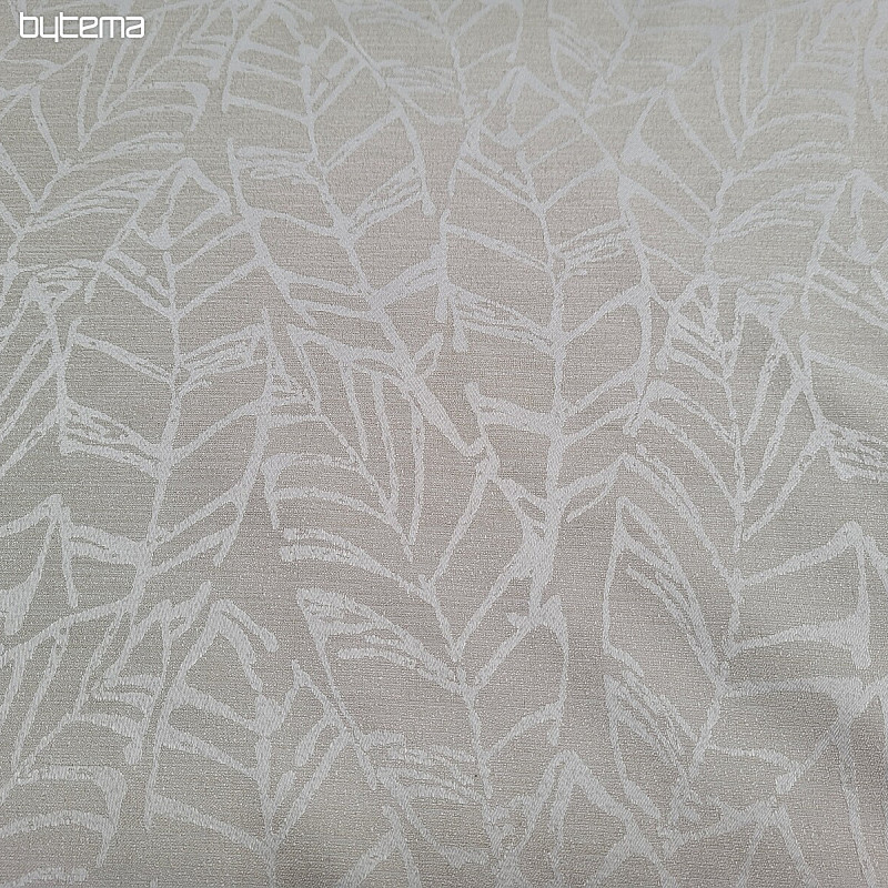 Tela decorativa MALVIA hojas CREMA