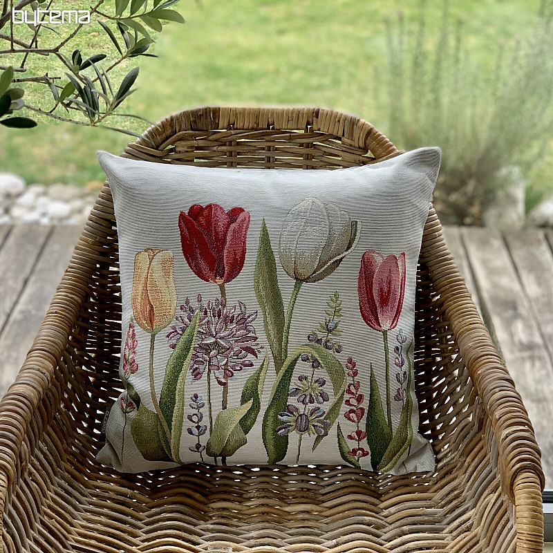Funda de cojín tapiz TULIP PRIMAVERA III