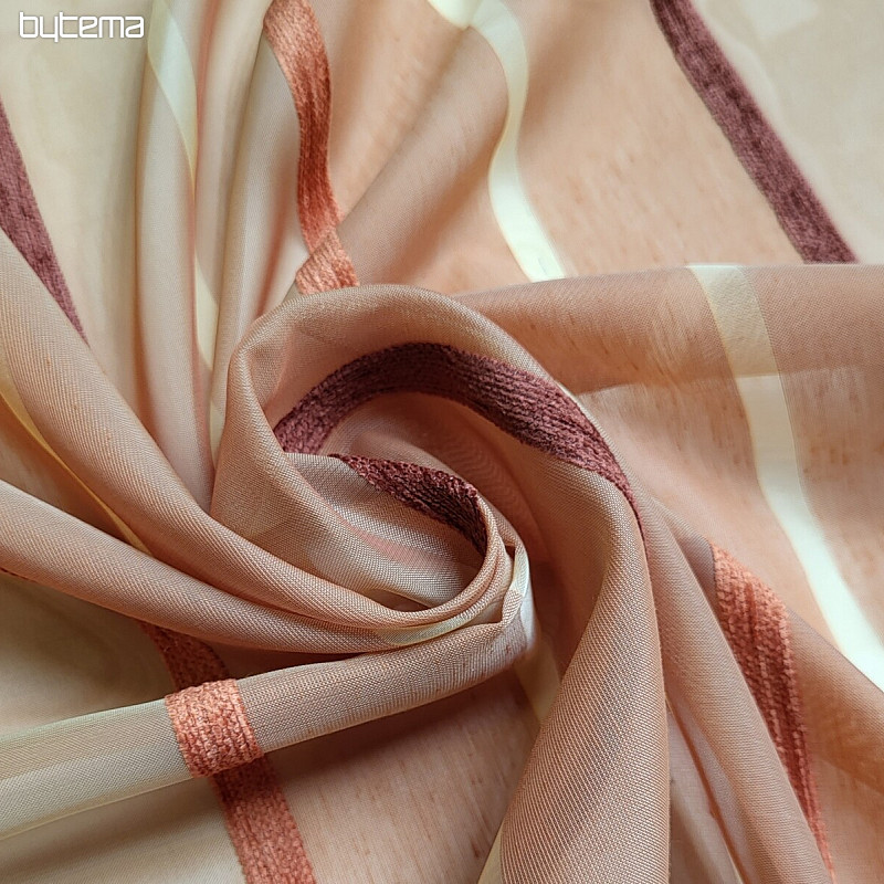 Tela decorativa con rayas.