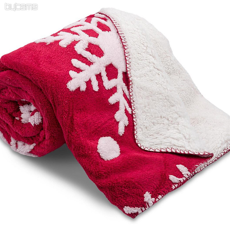 manta Oveja NAVIDAD ROJO 150x200