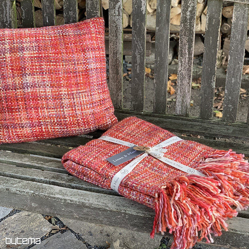 Almohada decorativa de lujo YARA RED rojo
