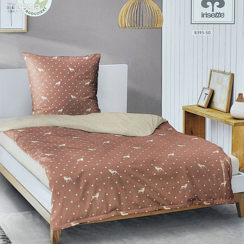 Ropa de cama de franela de lujo IRISETTE 8395-50 PANDA salmón