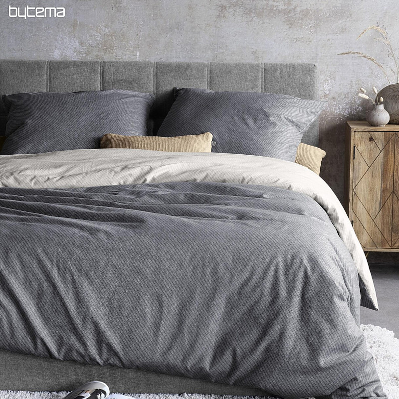 Ropa de cama de franela de lujo IRISETTE KOALA gris blanco