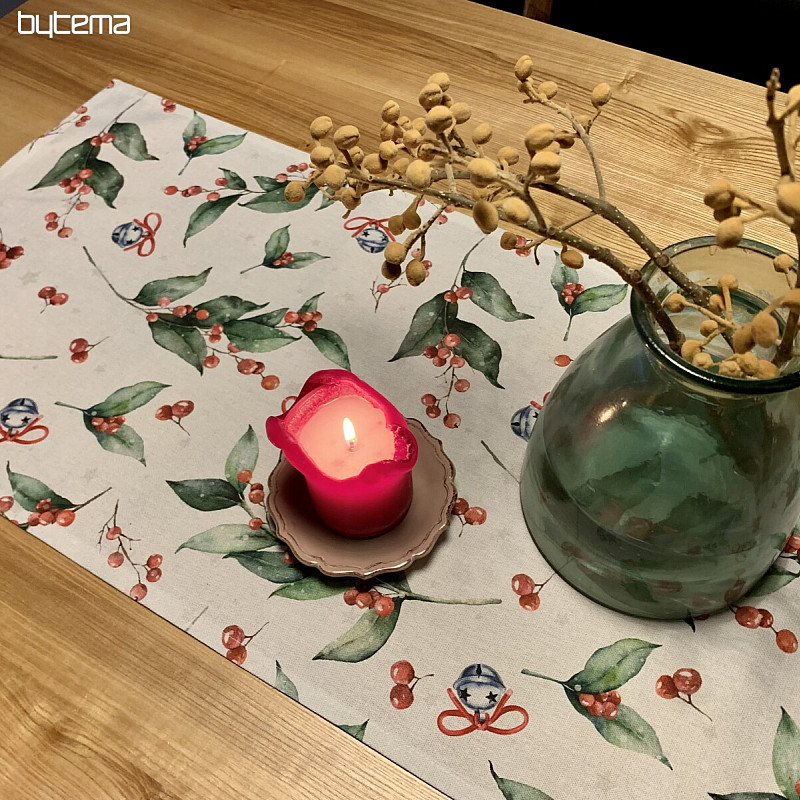 Mantel y pañuelo navideño CESMÍN VELKÁ