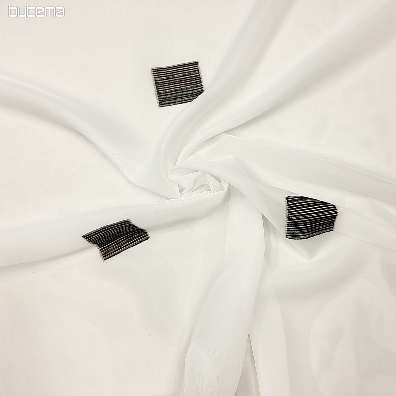 Cortina de gasa GERSTER BLACK CUADRADO