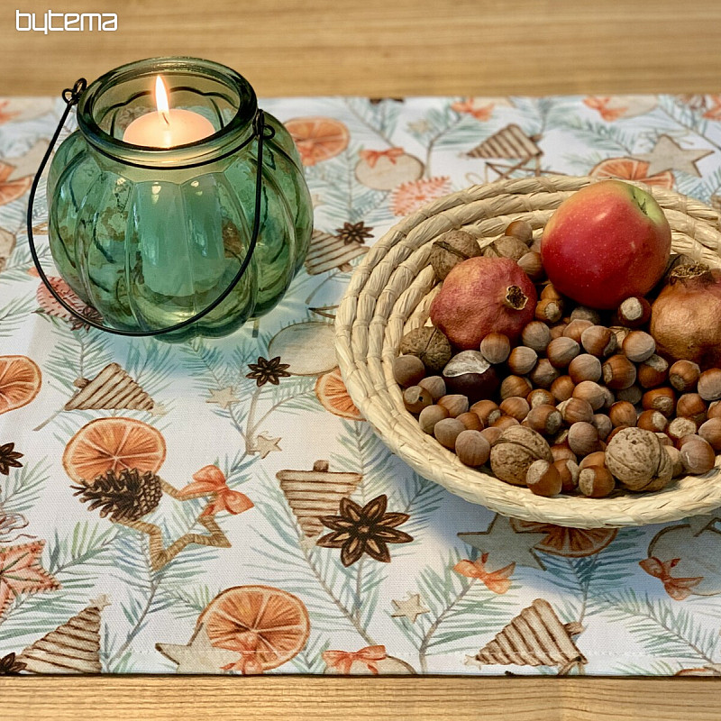Mantel navideño NARANJAS SECAS