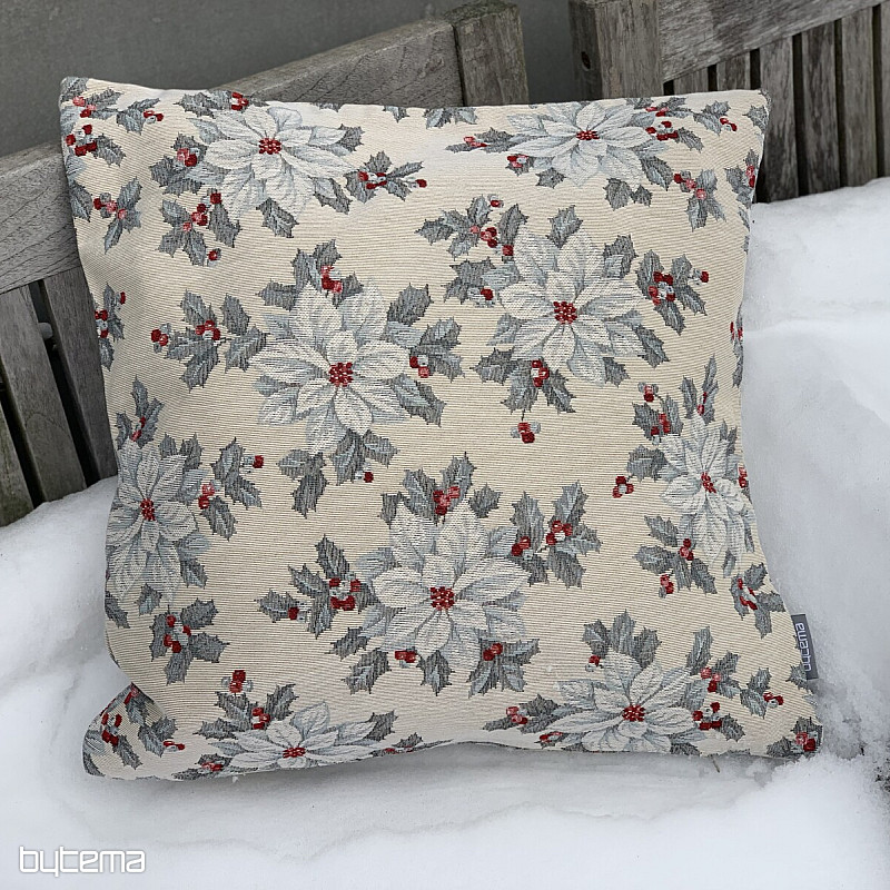 Funda tapiz navideño CHRISTMAS STAR plata