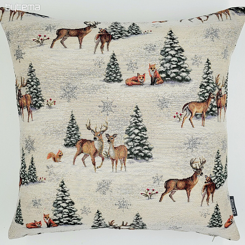 Funda tapiz navideño ANIMALES CERCA DEL ÁRBOL