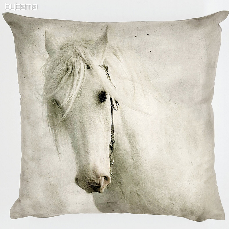 Funda de cojín decorativa CABALLO BLANCO