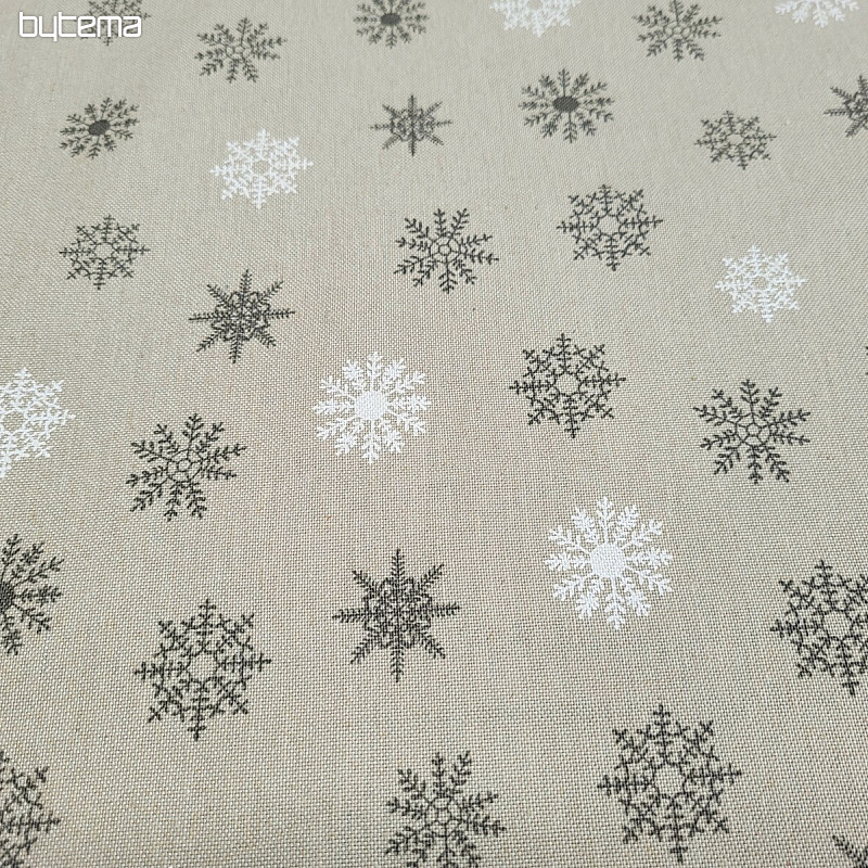 Tela decorativa FLAKES GRIS BLANCO