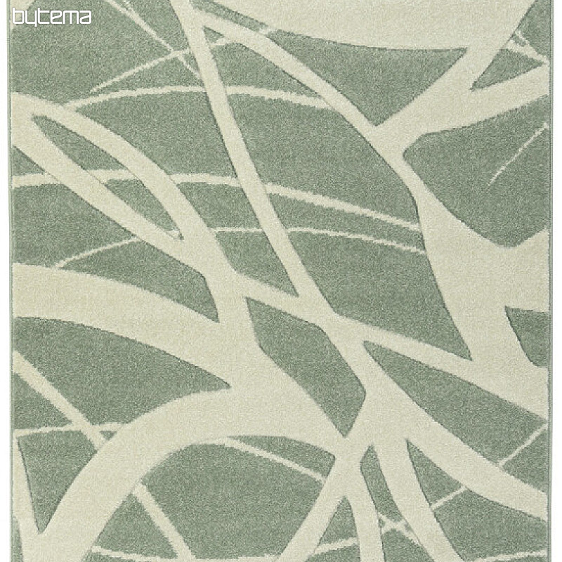 Alfombra pieza PORTLAND verde y blanco