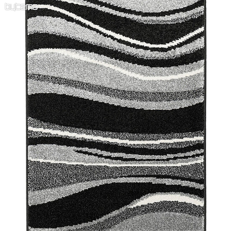 Alfombra pieza PORTLAND negro-gris