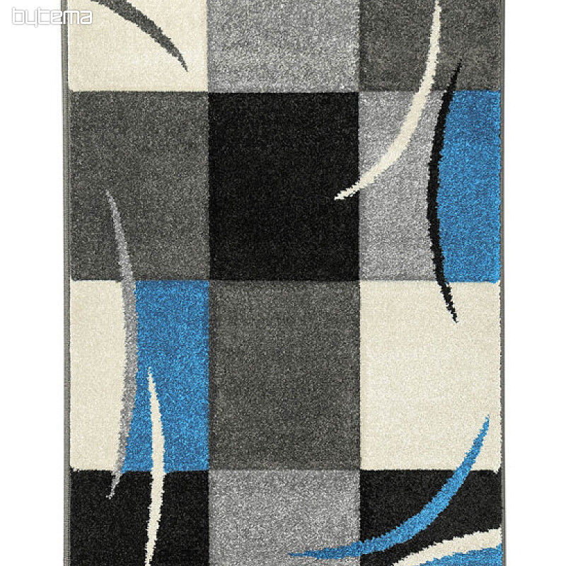 Alfombra pieza PORTLAND azul-negro