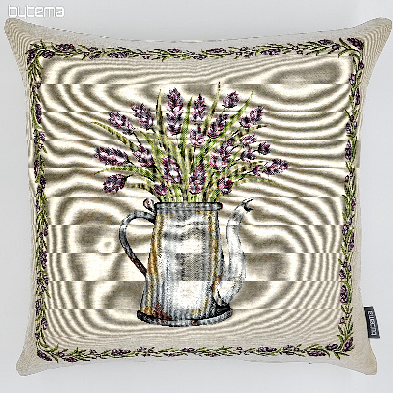 Funda de cojín tapiz LAVANDA EN MACETA