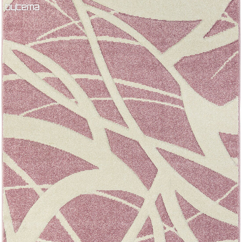 Alfombra pieza PORTLAND rosa y blanco