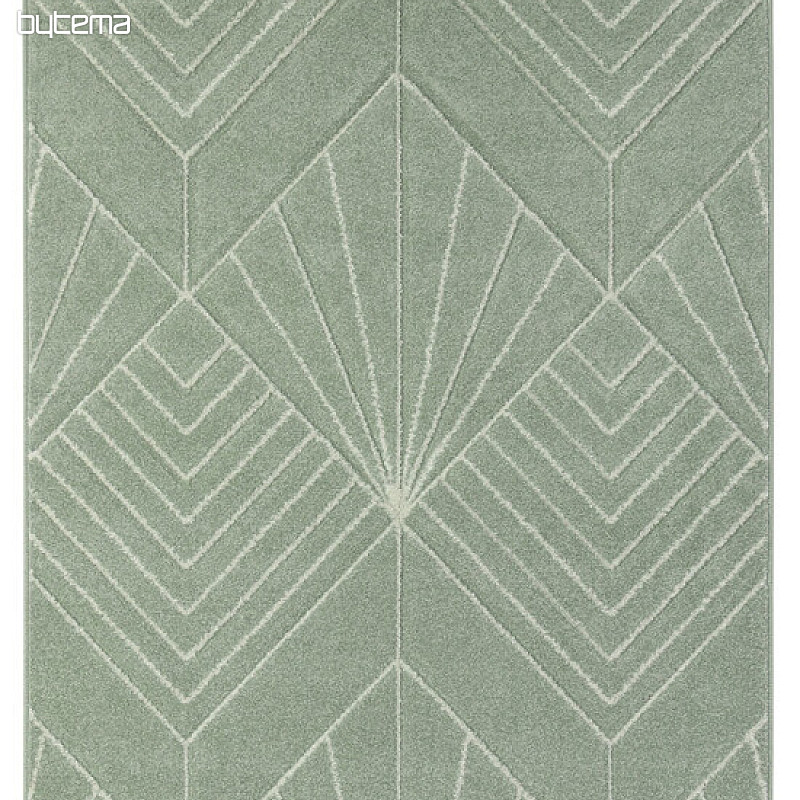 Alfombra pieza PORTLAND blanco verde