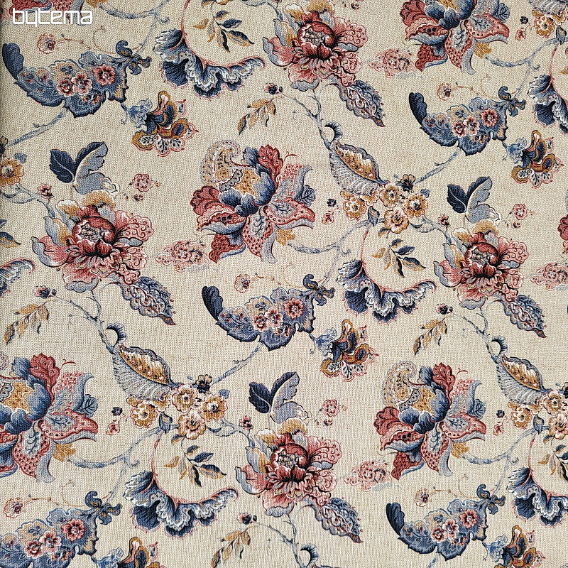 Tela decorativa FLORES INDIAS beige
