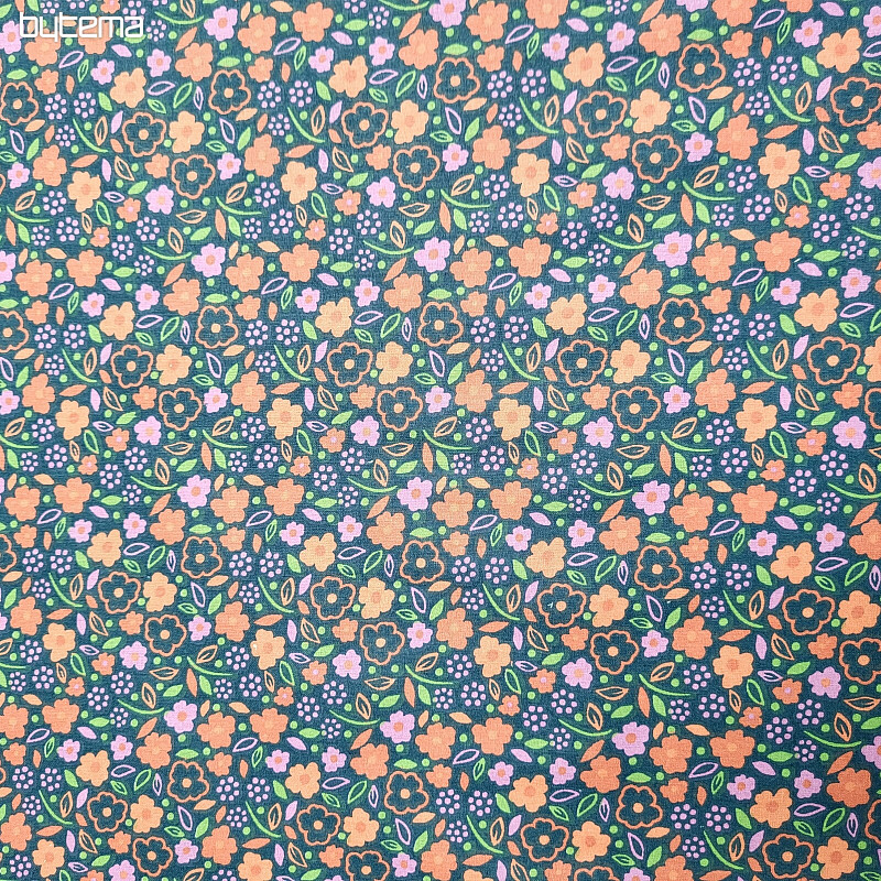 Tela de algodón ROSA DE MEDIANOCHE