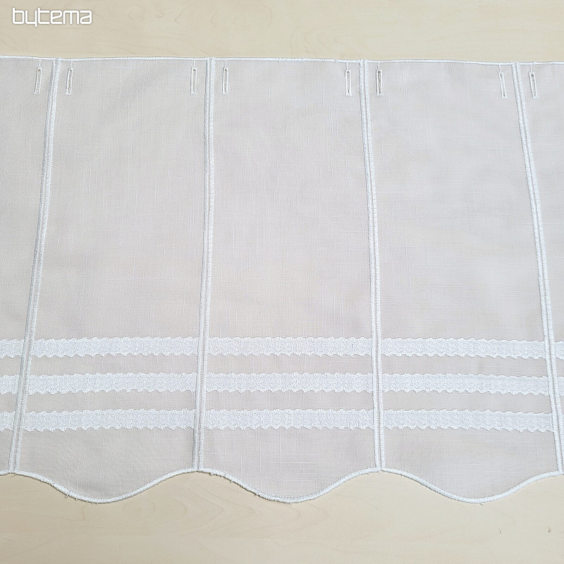 Cortina de vidrieras GERSTER 11611/0010 blanco